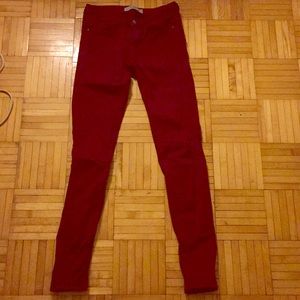 Zara Burgundy Jeans
